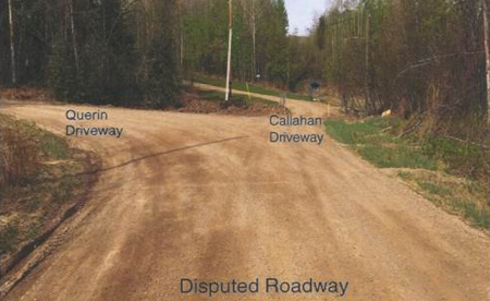 Image of the Disputed Private Road