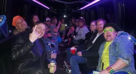 open liquor on a party bus