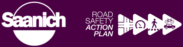 image of the road safety action plan graphic for saanich