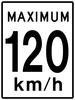 120 kmh speed sign