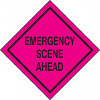 Emergency Scene Ahead Sign