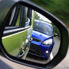 Car In Rear View Mirror