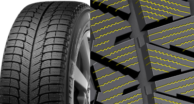image showing what sipes are on a winter tire