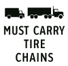 tire chain sign
