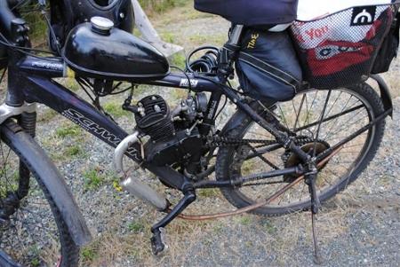 Gasoline Motor Powered Bicycle