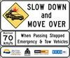 Slow Down, Move Over Sign