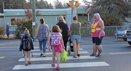 Crosswalks and Crossing Guards found in School Zones