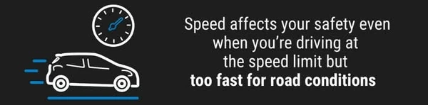 image of driving too fast for road conditions advice
