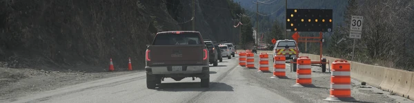 image of a construction speed zone