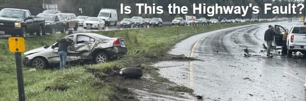 image of a crash asking if it is the highway's fault