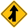 merge from left advisory sign