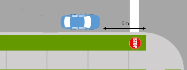 image of parking at a crosswalk
