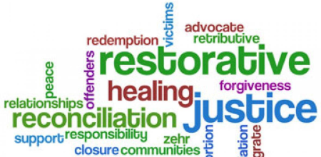 restorative justice in text image