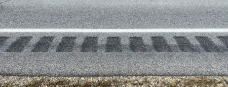 Rumble Strip on Highway Shoulder