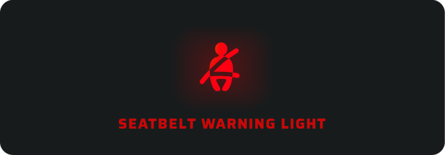 image of seatbelt warning light