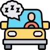 image of driver falling asleep at the wheel