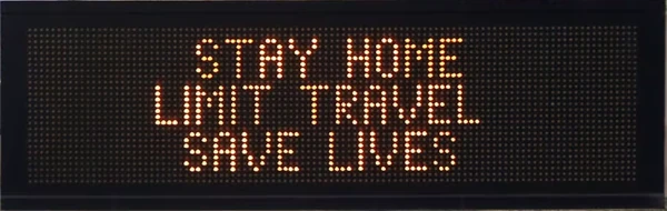 image of stay home highway VMS