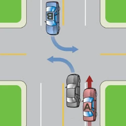 failing to yield for left turn