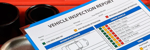 image of a vehicle inspection report