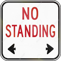 No Standing Sign