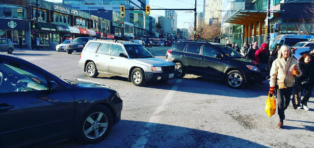 Vehicle vs Pedestrian at Crosswalk