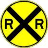 Railroad Crossing Warning Sign