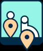 Walk, Roll, Map Logo