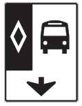 bus lane only sign