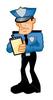 police officer writing ticket