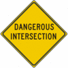 Dangerous Intersection Sign