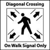 Pedestrian Scramble Sign