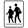 pedestrian crossing highway sign