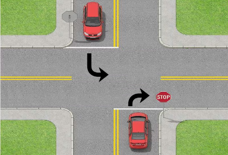 Q&A - Who Turns First at a Two Way Stop? | DriveSmartBC
